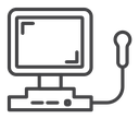 Ultrasonography Black Outline icon