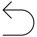 Undo Black Outline icon