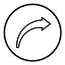 Undo arrow sign icon
