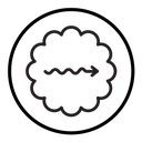 Undulating arrow icon