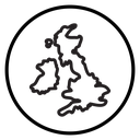 United Kingdom map icon