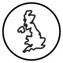 United Kingdom map icon