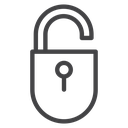 Unlocked Padlock icon