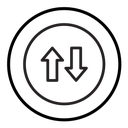 Up and down arrows icon