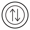 Up and down arrows icon