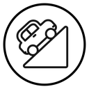 Uphill Car Slope icon