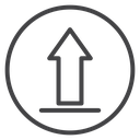 Upload Circle Arrow icon