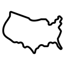 US map icon