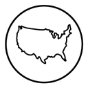US map icon