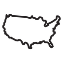 USA Map icon