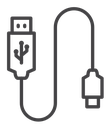 USB cable icon