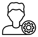 User and gear icon