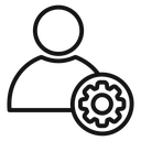 User gear 4 icon