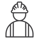 User helmet safety icon