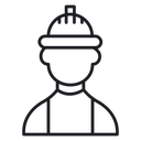 User helmet safety 3 icon