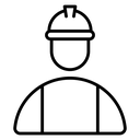 User helmet safety icon