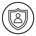 User protection shield icon