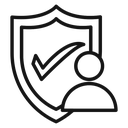 User protection shield icon