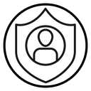 User protection shield icon