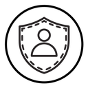 User protection shield icon