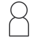 User Silhouette Black Outline icon