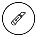 Utility knife icon