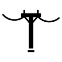 Utility pole icon