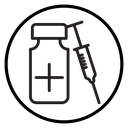 Vaccine vial icon