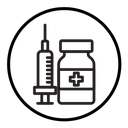 Vaccine vial icon