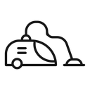 Vacuum cleaner Black Outline icon