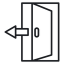 Vector logout 2 icon