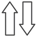 Vertical Transfer Arrows icon