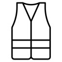 Vest jacket icon