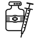 Vial medical icon