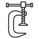 Vice clamp icon