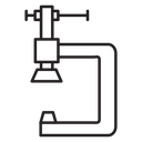 Vice clamp icon
