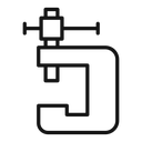 Vice clamp icon