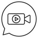 Video chat icon