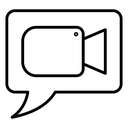 Video Chat Bubble icon