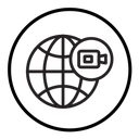 Video chat conference icon