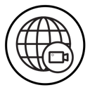 Video chat conference icon