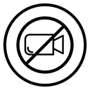 Video off social media icon