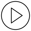 Video play button icon