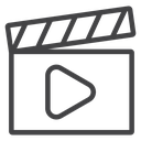 Video Black Outline icon