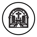 View inside catholic church icon