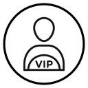 Vip person icon