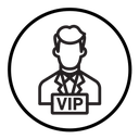 Vip person icon