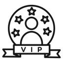 Vip person icon