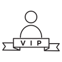 Vip person icon