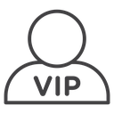 VIP person icon
